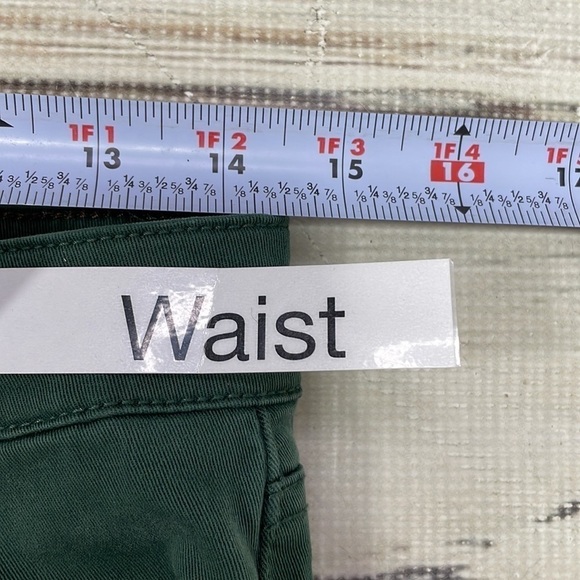 Level 99 Jeans Green Denim Lily Skinny Straight Stretchy 28P 28 Petite - Picture 10 of 11